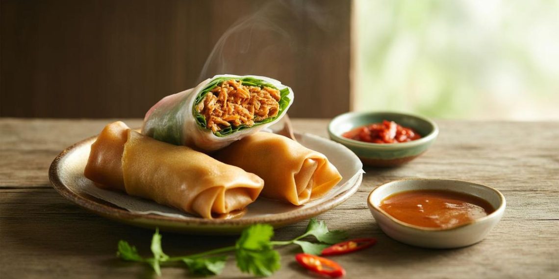 Resep Lumpia Ayam Rendang Renyah dan Gurih dengan Bumbu Berempah