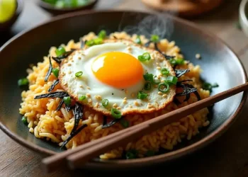 Resep Praktis Nasi Goreng Nori Gurih Umami yang Tidak Lembek