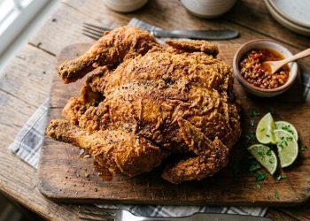 Goreng Ayam Utuh agar Matang Merata Tidak Gosong dan Tetap Juicy