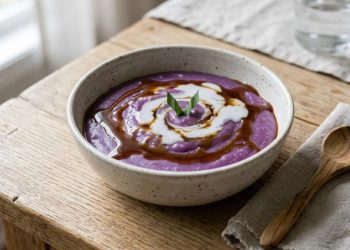 Resep Bubur Sumsum Ubi Ungu Gula Merah yang Lembut dan Manis Legit