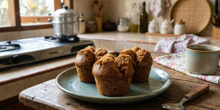 Resep Bolu Kukus Gula Merah 2 Telur menggunakan Takaran Sendok, Lembut dan Anti Bantat
