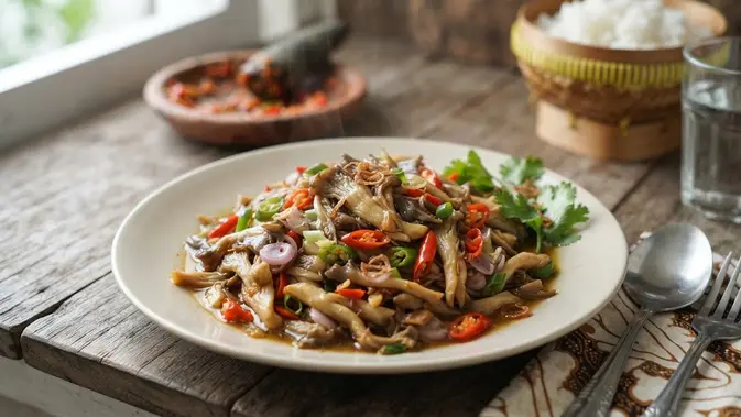 Resep Jamur Pedas Gurih yang Menggugah Selera