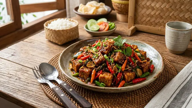 Resep Tempe Mercon Pedas dengan Bumbu Melimpah yang Bikin Ketagihan